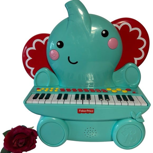 Fisher Price Musical Electronic Elephant Piano interactive educational EUC - Picture 1 of 9